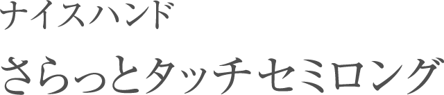 ナイスハンドさらっとタッチ セミロング