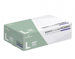 パッケージ画像（検査検診用ニトリル手袋 MD889C_L）