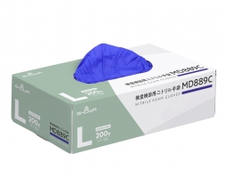 パッケージ画像（検査検診用ニトリル手袋 MD889C_L）