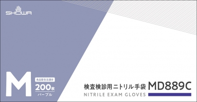 パッケージ画像（検査検診用ニトリル手袋 MD889C_M）