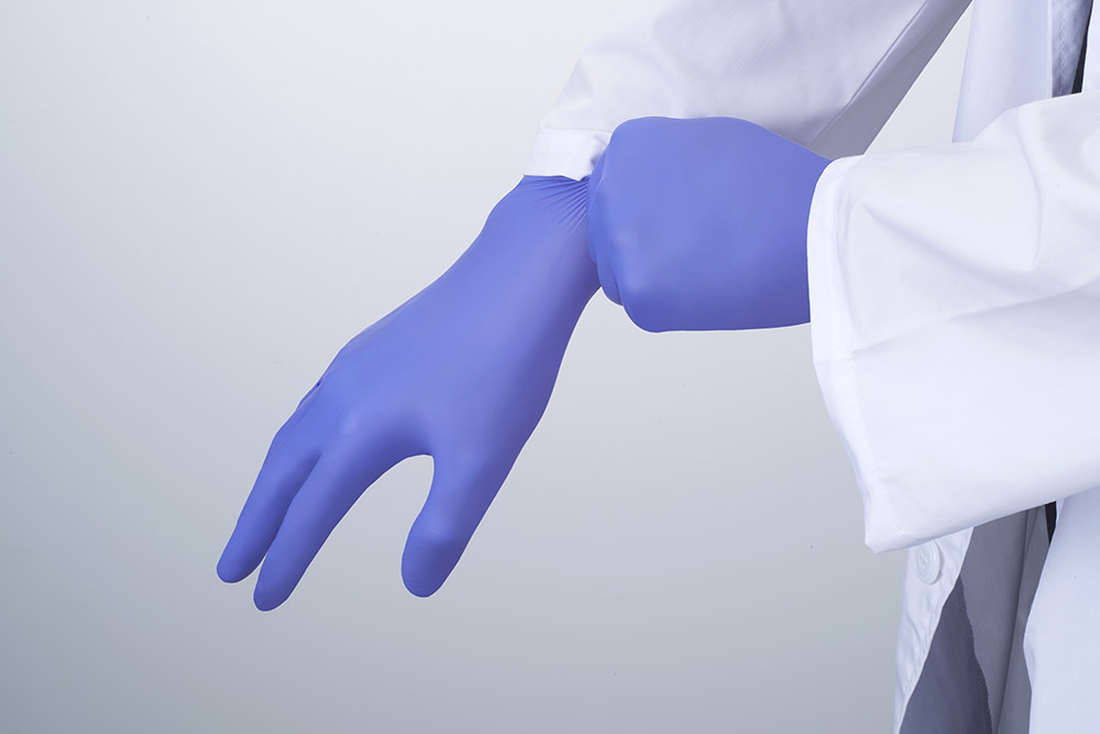 伸縮性があり、やわらかく手にフィット