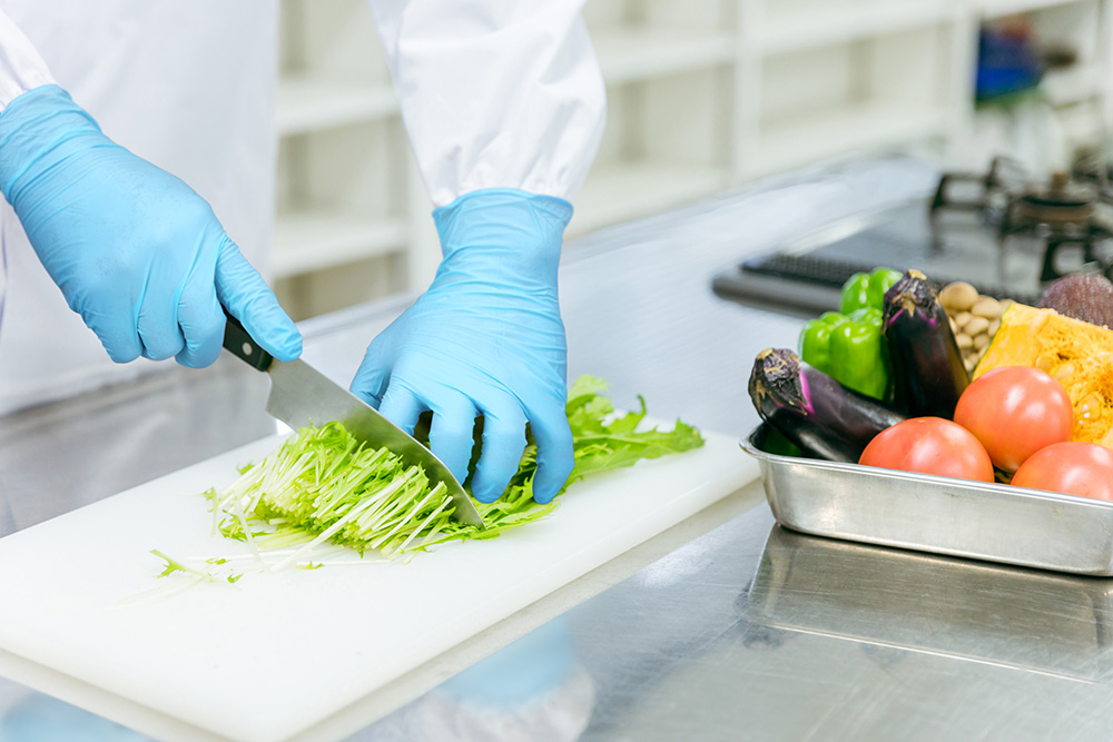 食品に直接触れる作業に使える