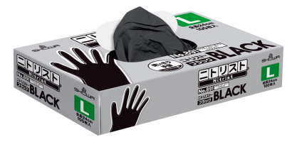 パッケージ画像（ニトリスト・ブラック 100枚入 L）