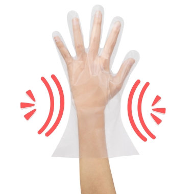 作業時に手袋がズレにくい