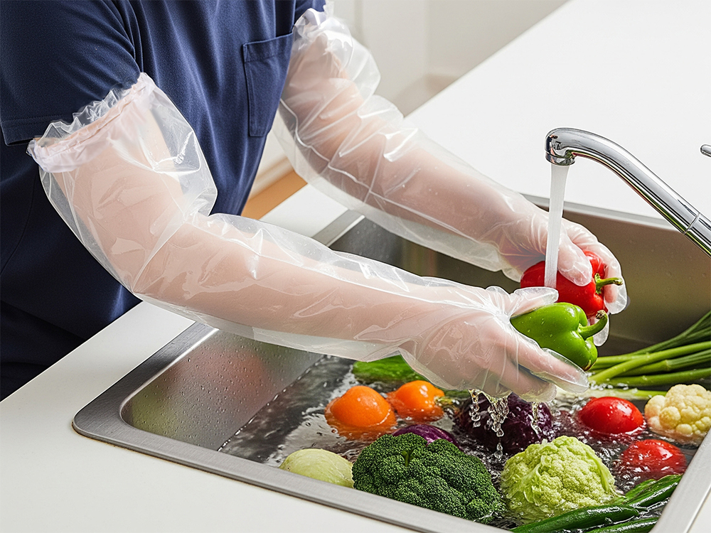 食品に直接触れる作業にも使える