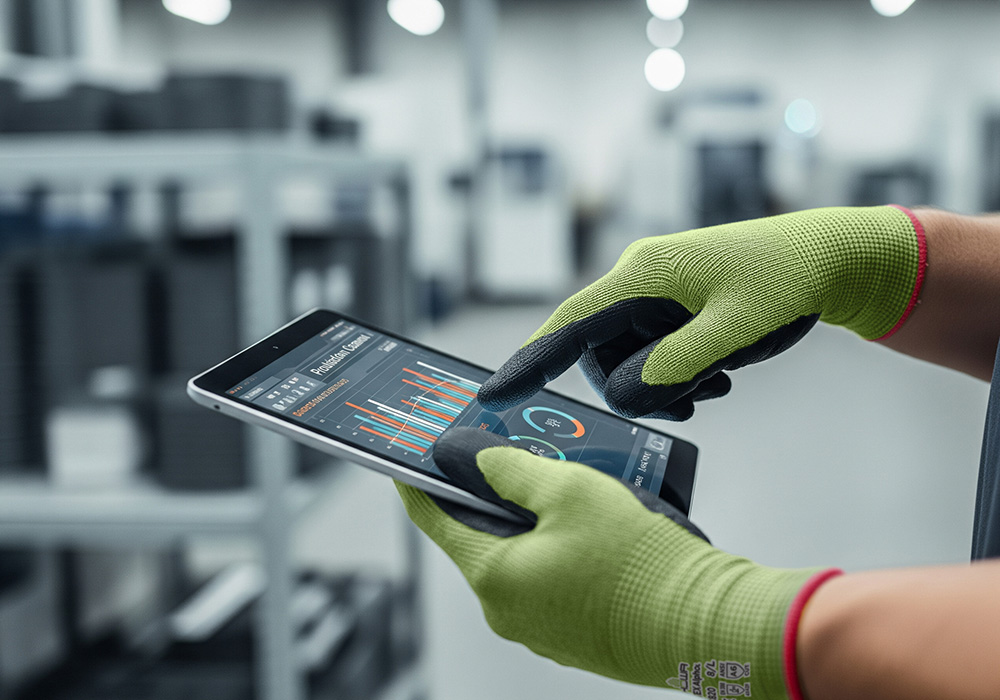 作業効率を落とさない、タッチパネル対応