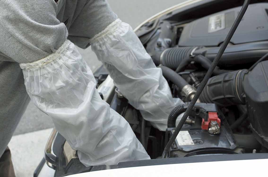 腕全体をカバー